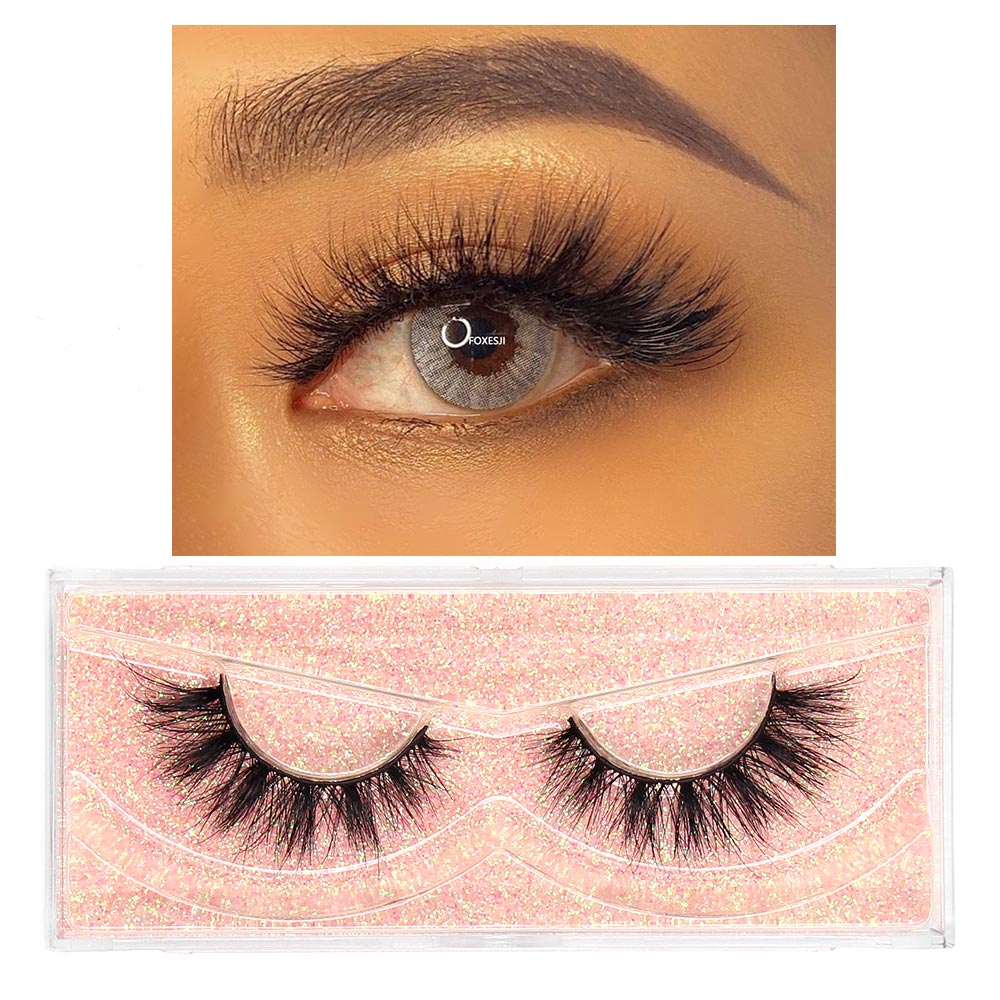 3D Mink False Eyelashes (Fluffy, Soft, Wispy, Natural Cross Lash Extension)