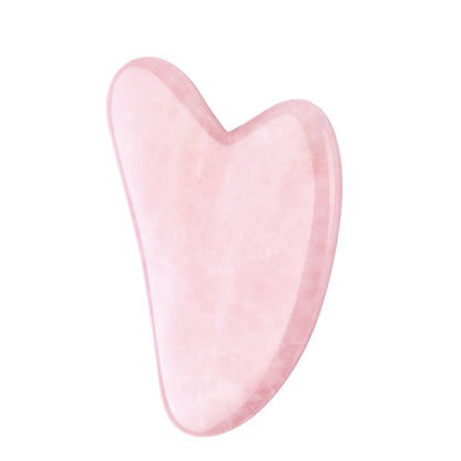 Facial Gua Sha Massager (Jade Stone/Rose Quartz)