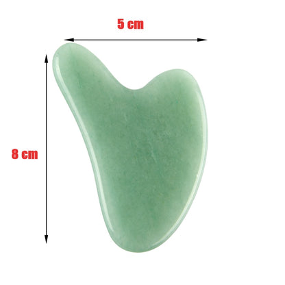 Facial Gua Sha Massager (Jade Stone/Rose Quartz)