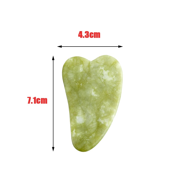 Facial Gua Sha Massager (Jade Stone/Rose Quartz)