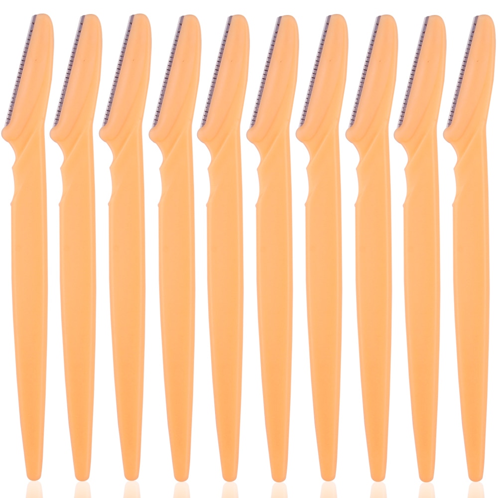 orange eyebrow blade set