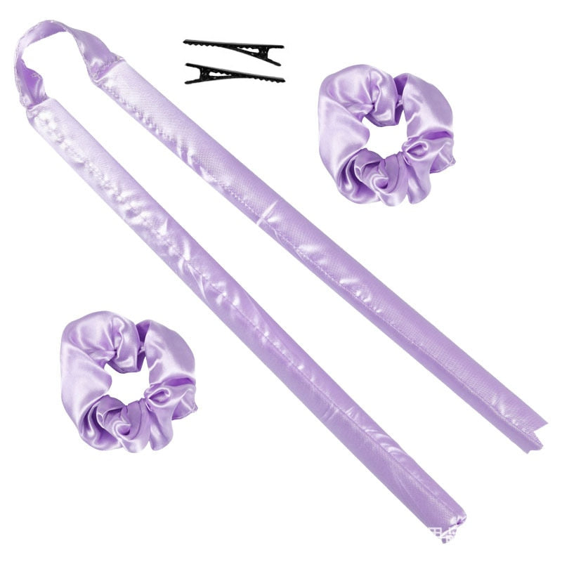 Heatless Silk Curling Rod Headband