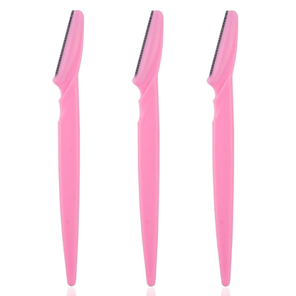 3 pink eyebrow blade