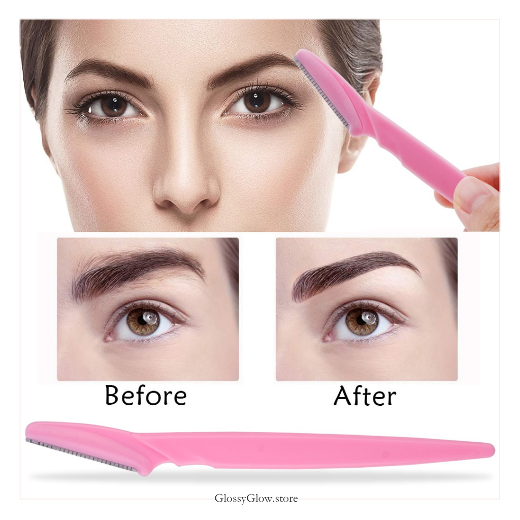 eyebrow blade before and after